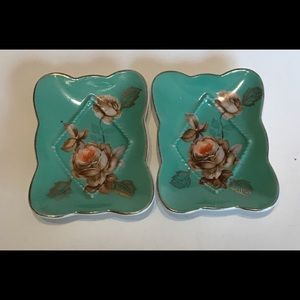 Princess China EW 6795 Soap/Trinket Dishes (2) Antique / Vintage.